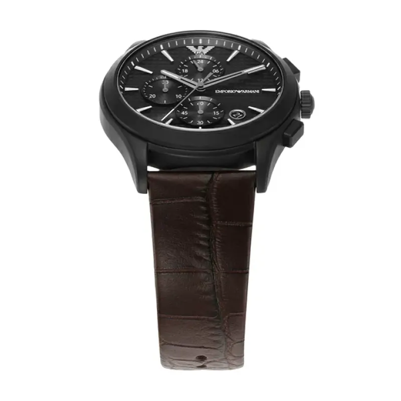 Emporio Armani Paolo Chronograph Black Dial Men's Watch | AR11549